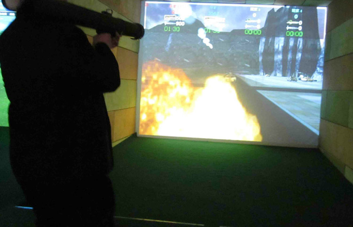 上海消防逃生模擬火箭筒